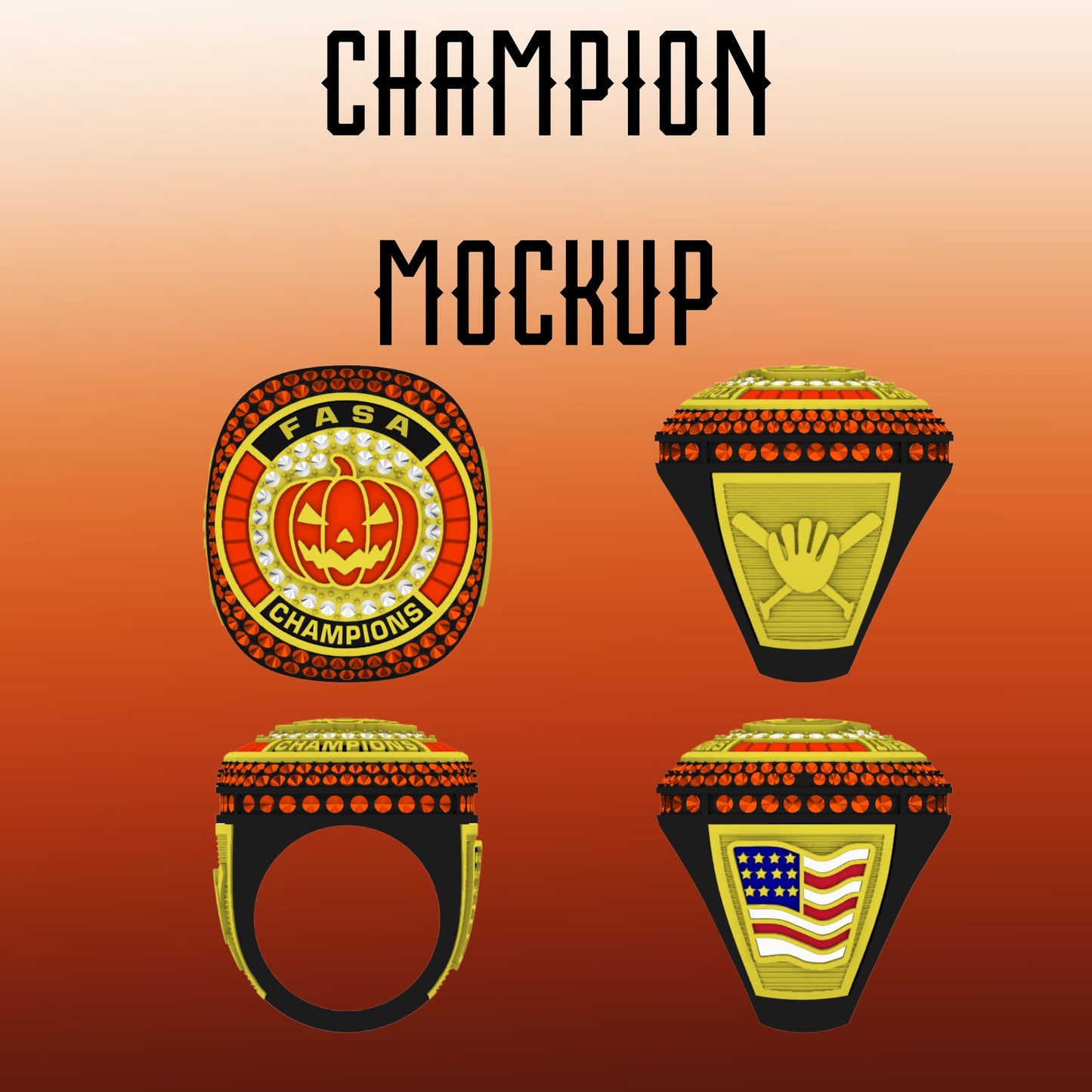 Halloween FASA Award Ring- Champion Ring