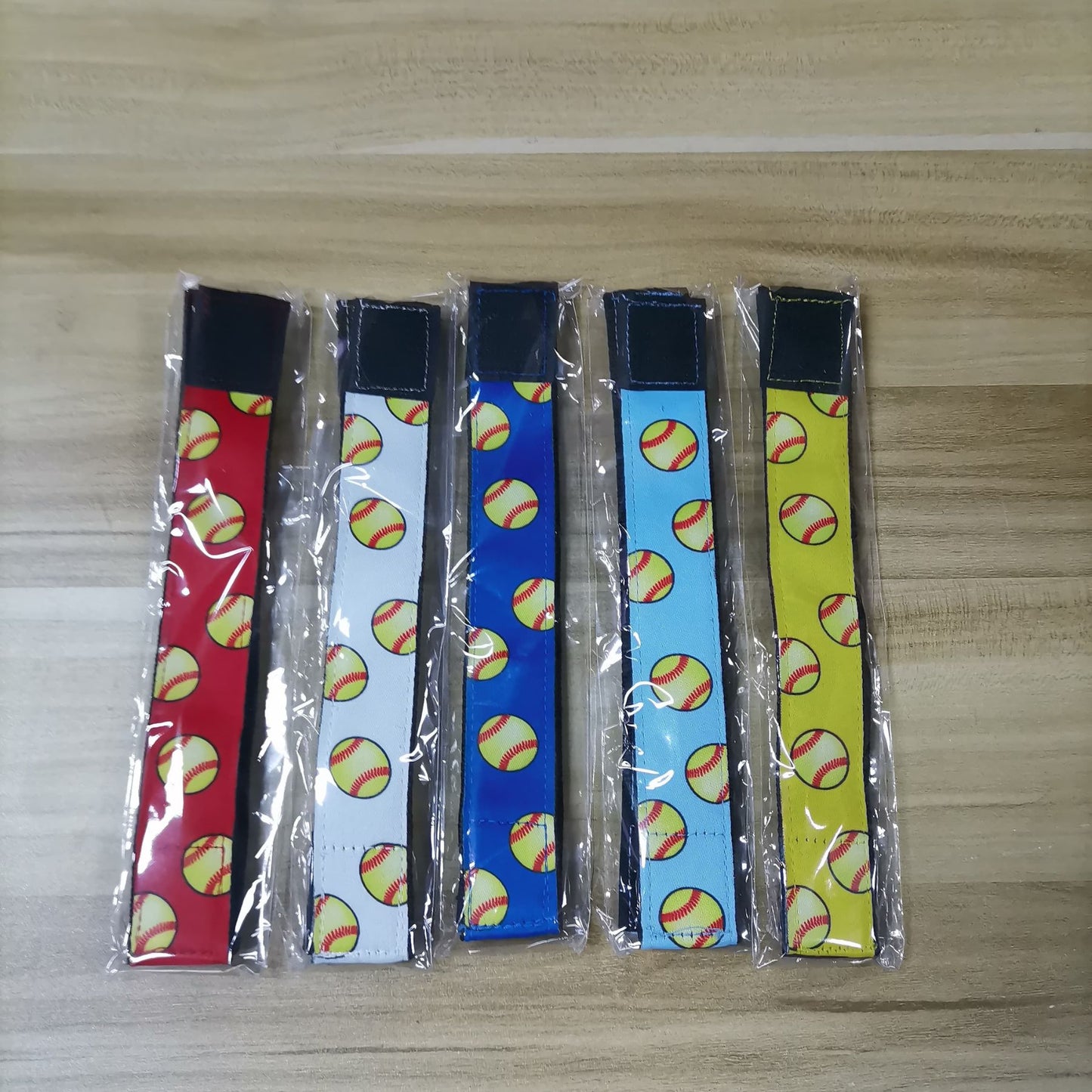 Softball Sleeve Tie Scrunchies-1 Pair (set of 2)