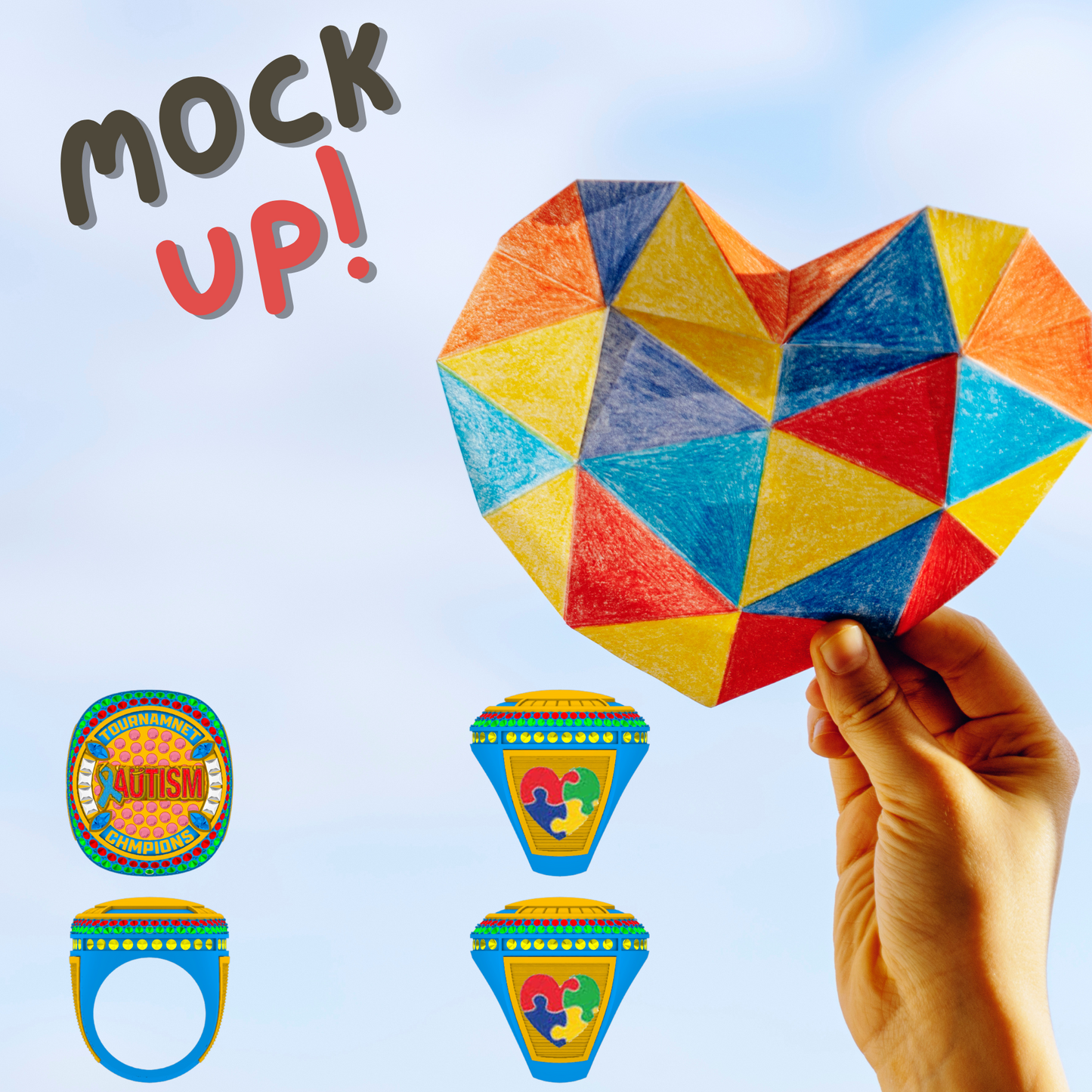 Autism Awareness Rings Champion