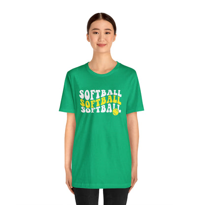 Retro Softball Short Sleeve Tee