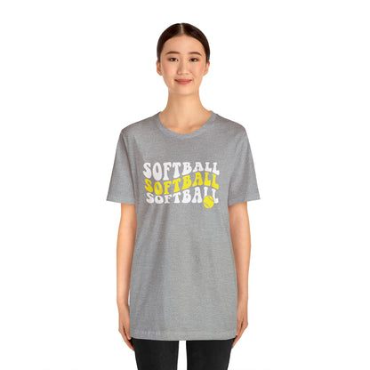 Retro Softball Short Sleeve Tee