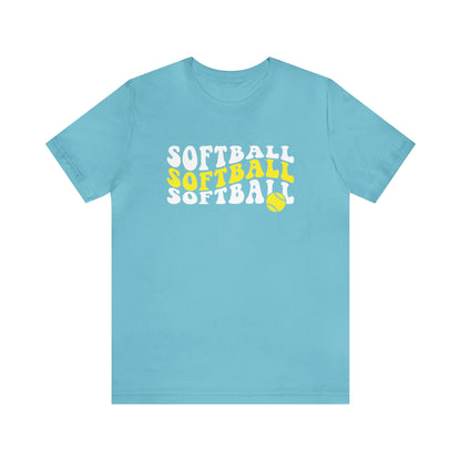 Retro Softball Short Sleeve Tee