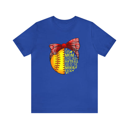 Softball Mom Love Short Sleeve Tee