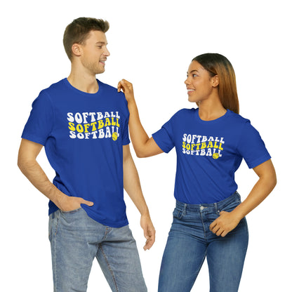 Retro Softball Short Sleeve Tee