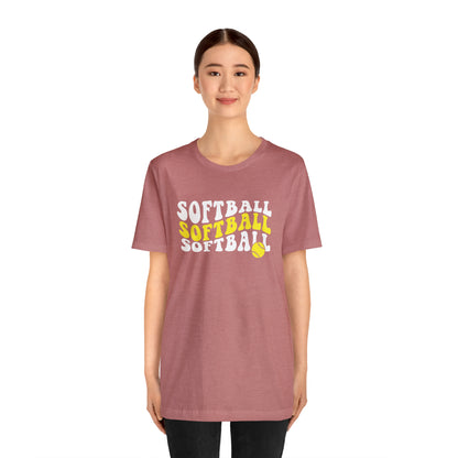 Retro Softball Short Sleeve Tee