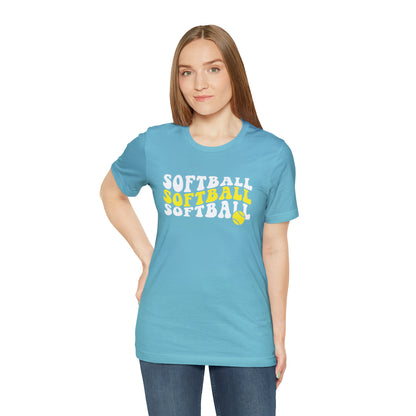 Retro Softball Short Sleeve Tee