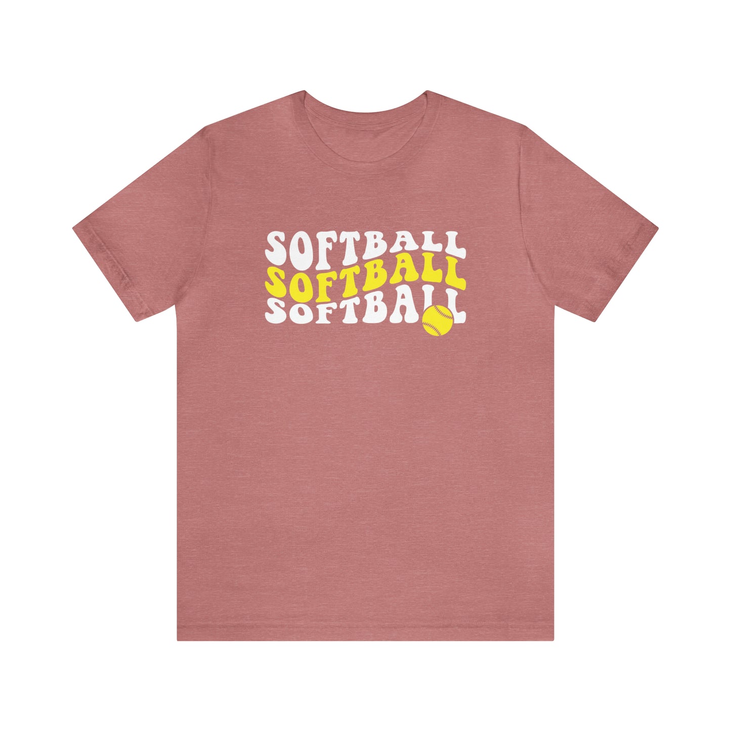 Retro Softball Short Sleeve Tee