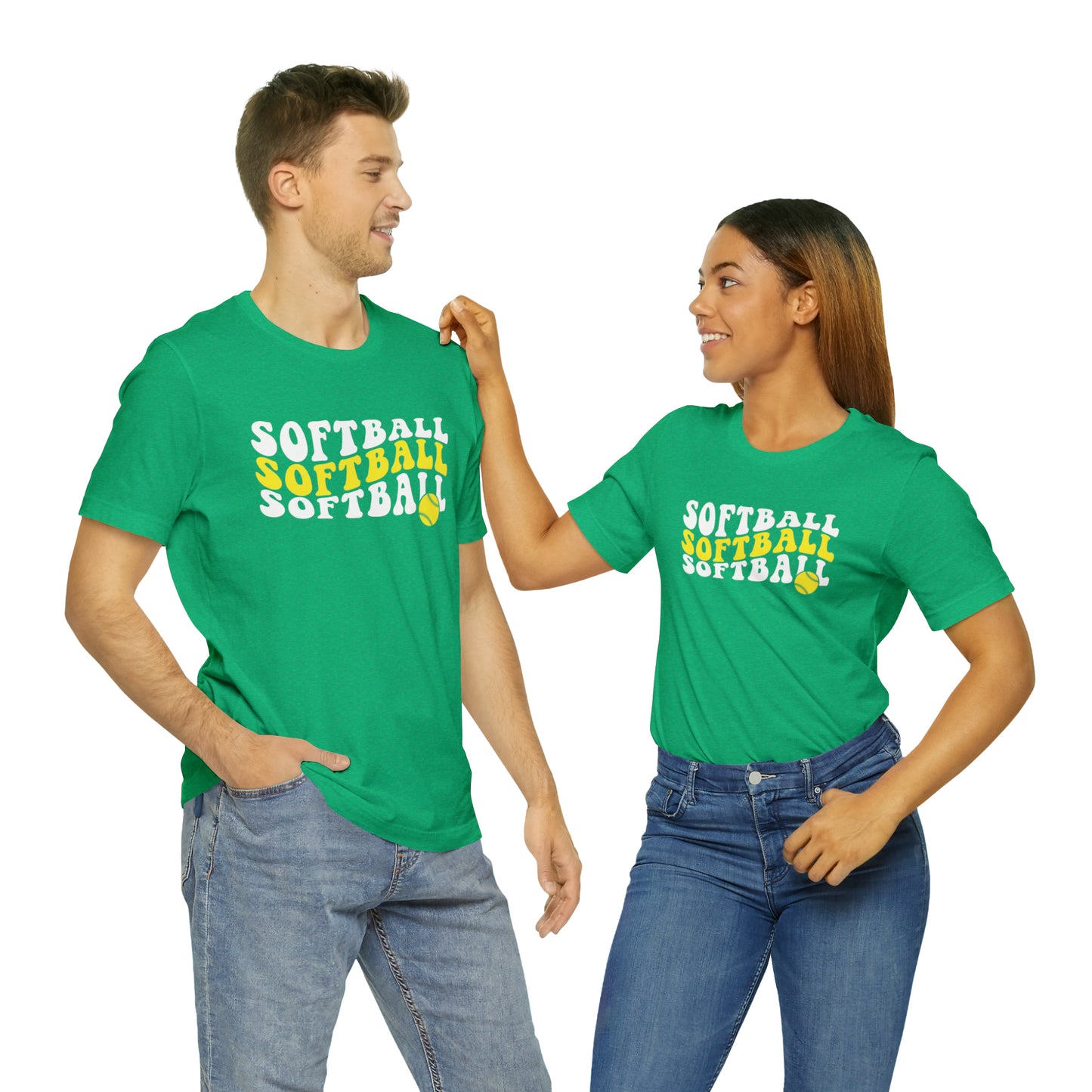 Retro Softball Short Sleeve Tee