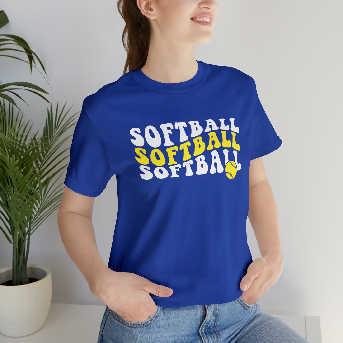 Retro Softball Short Sleeve Tee