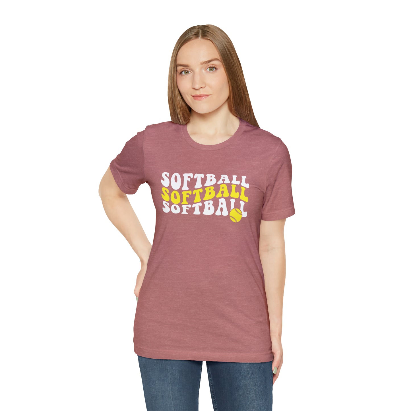 Retro Softball Short Sleeve Tee