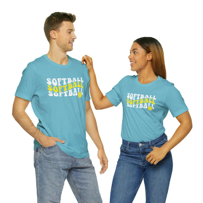 Retro Softball Short Sleeve Tee