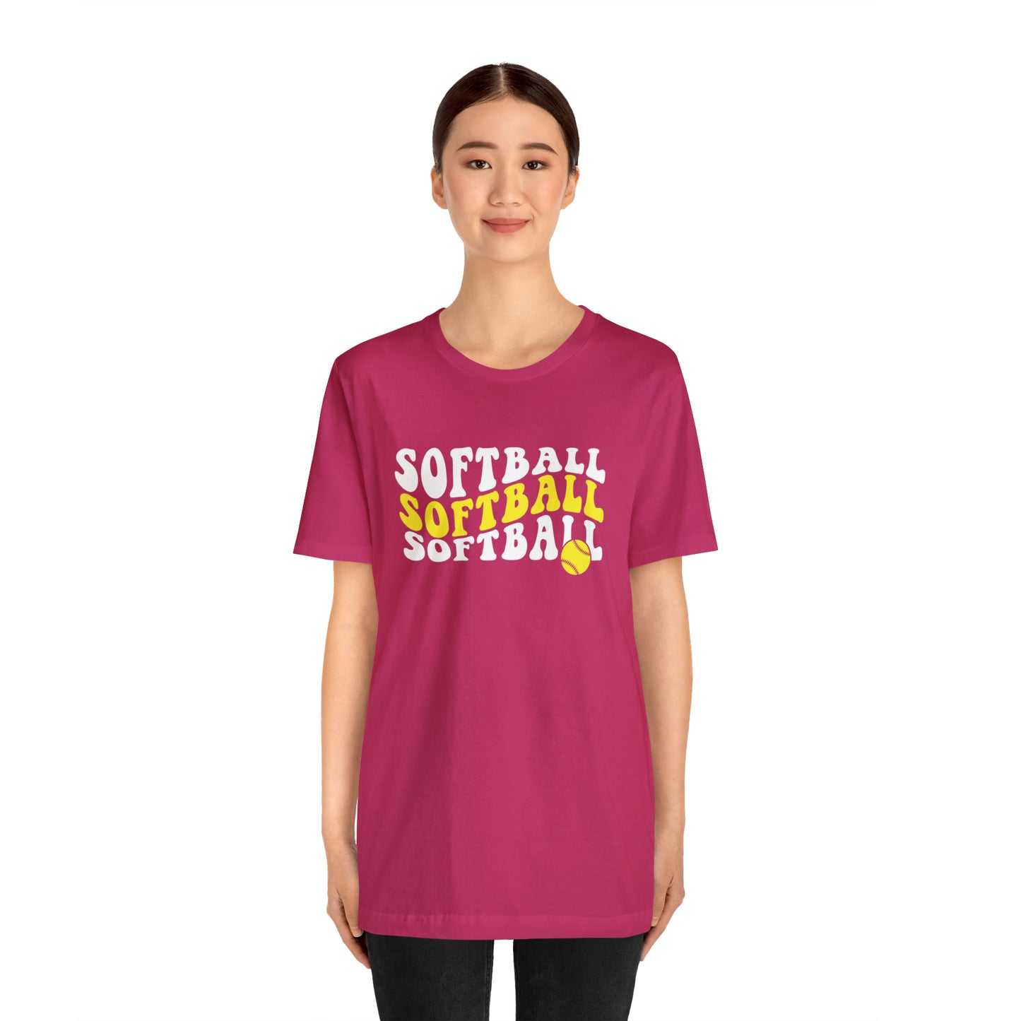 Retro Softball Short Sleeve Tee