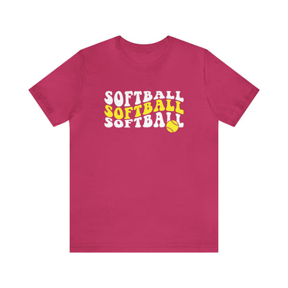 Retro Softball Short Sleeve Tee