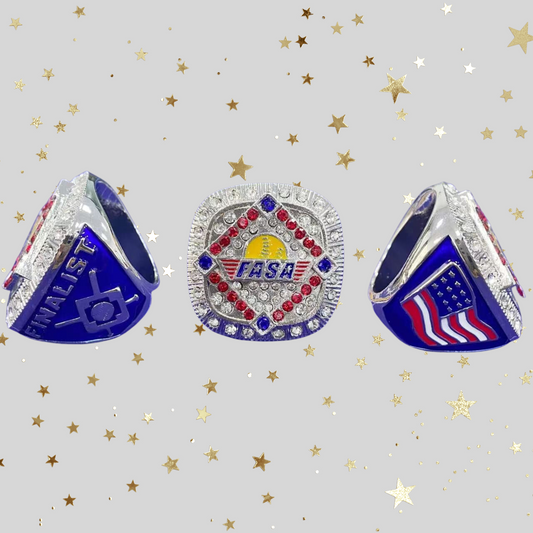 FASA with Softball Diamond- Silver Finalist Rings