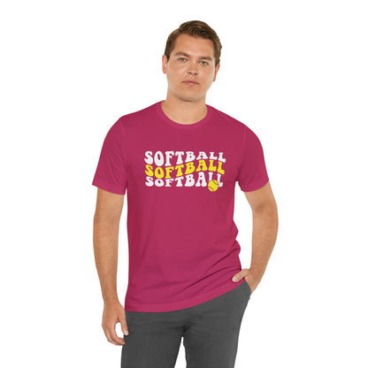 Retro Softball Short Sleeve Tee