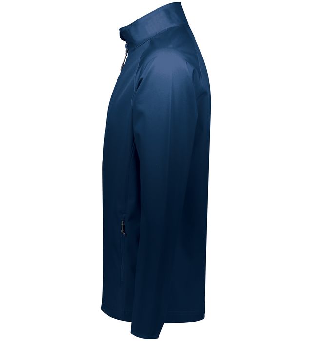 Augusta Holloway Featherlight Soft Shell Jacket-Navy Blue