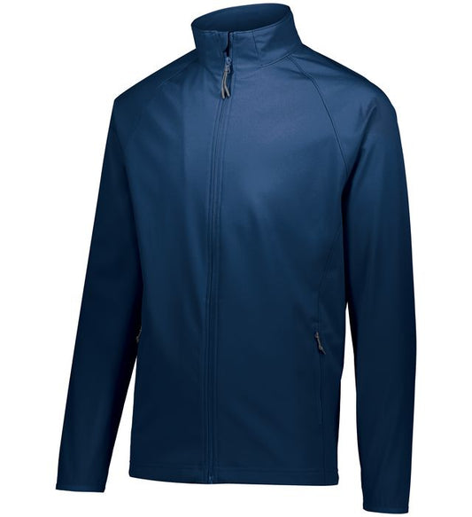 Augusta Holloway Featherlight Soft Shell Jacket-Navy Blue