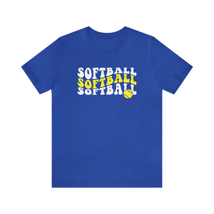 Retro Softball Short Sleeve Tee