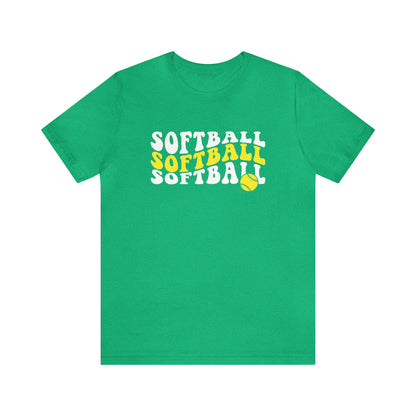 Retro Softball Short Sleeve Tee