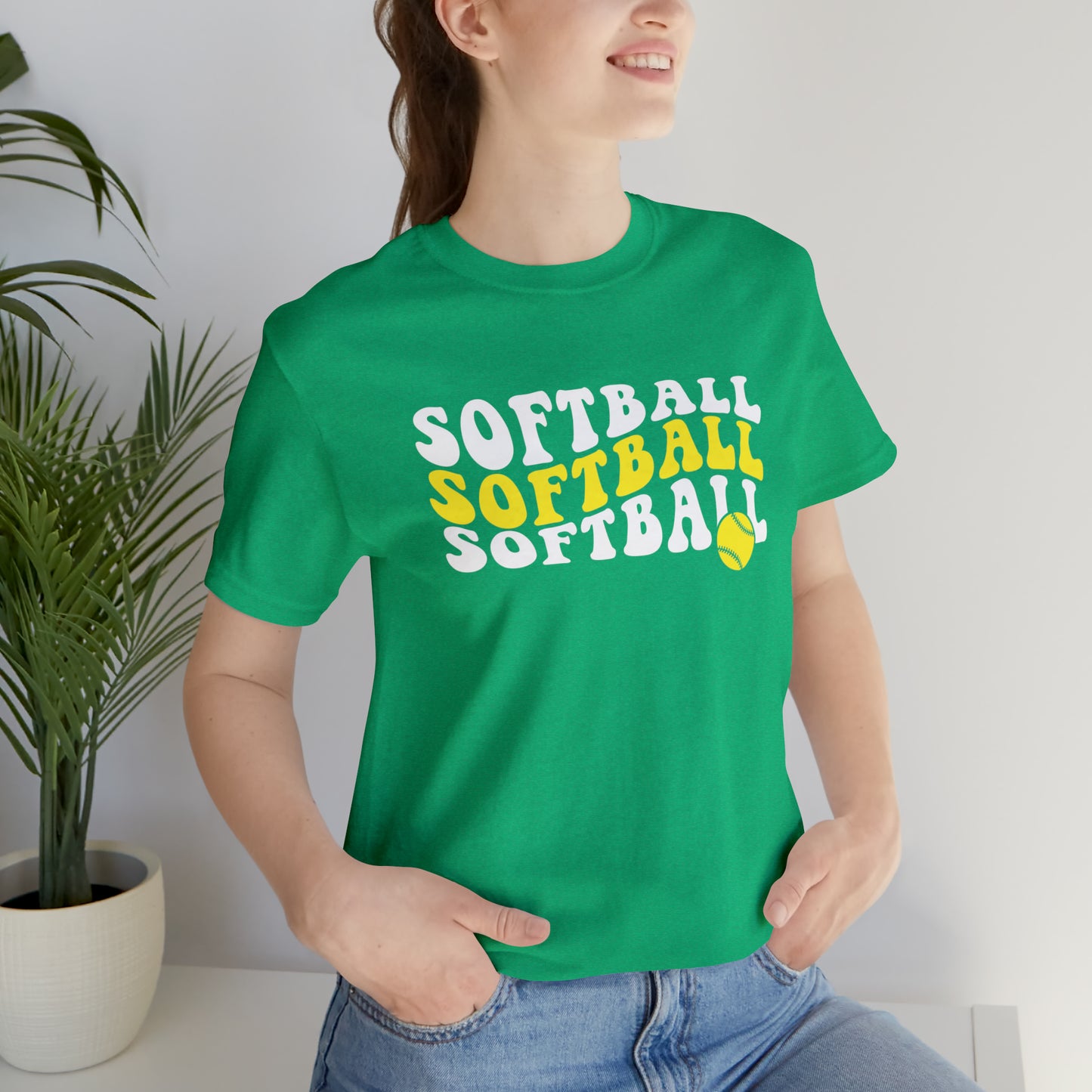 Retro Softball Short Sleeve Tee