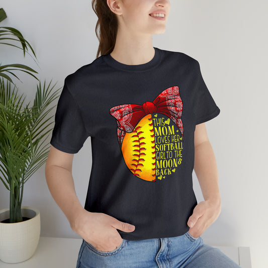 Softball Mom Love Short Sleeve Tee