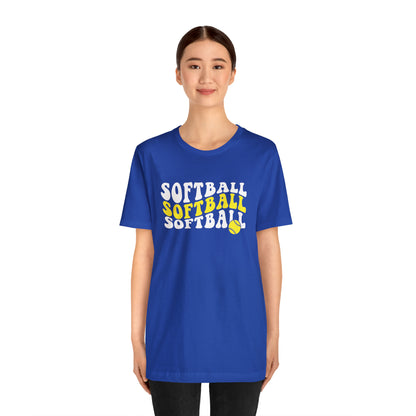 Retro Softball Short Sleeve Tee