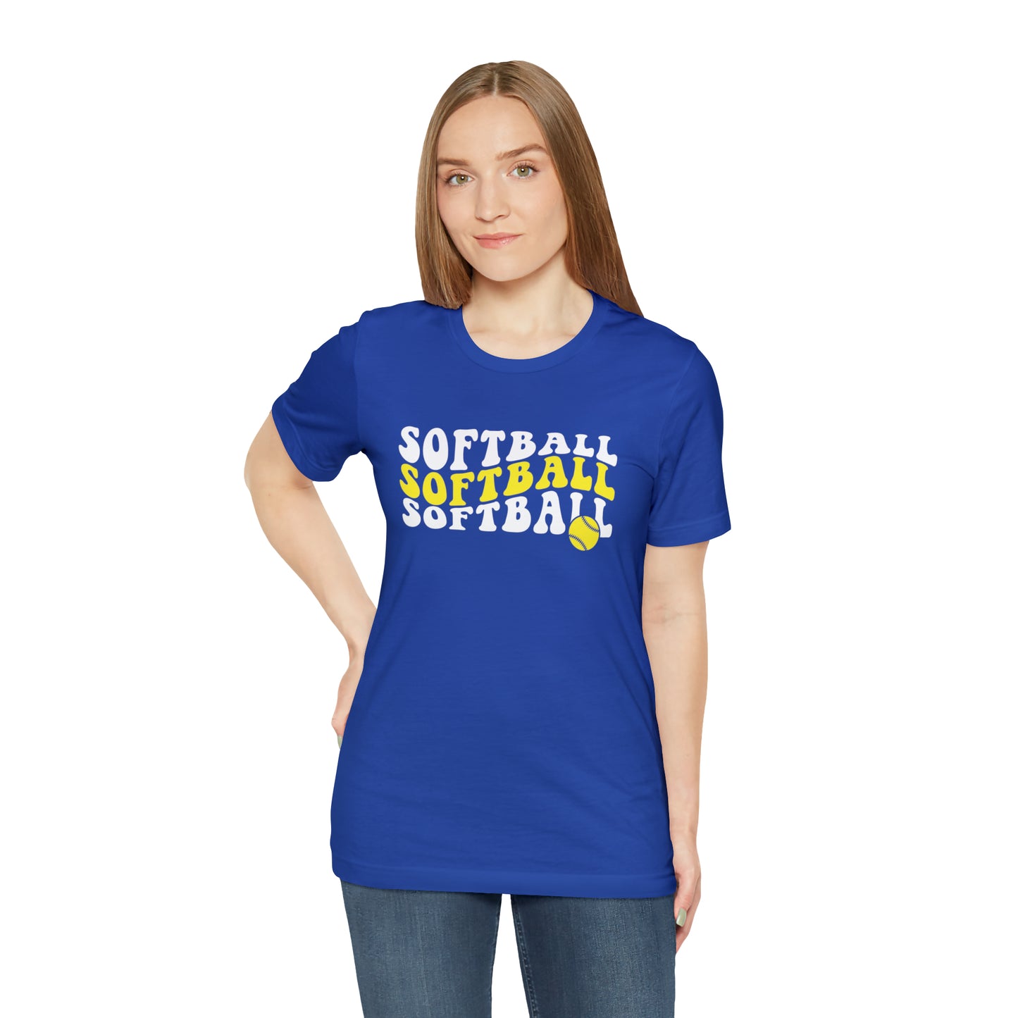 Retro Softball Short Sleeve Tee