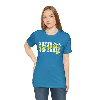 Retro Softball Short Sleeve Tee