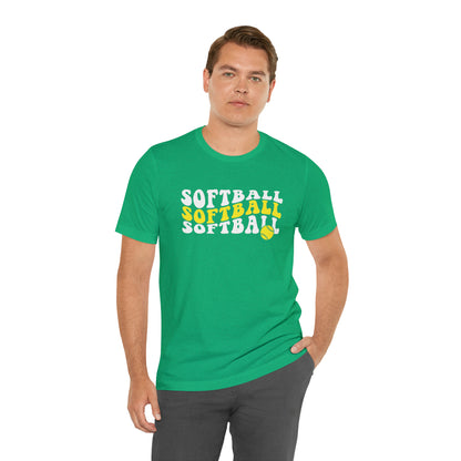 Retro Softball Short Sleeve Tee