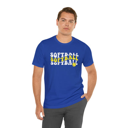 Retro Softball Short Sleeve Tee