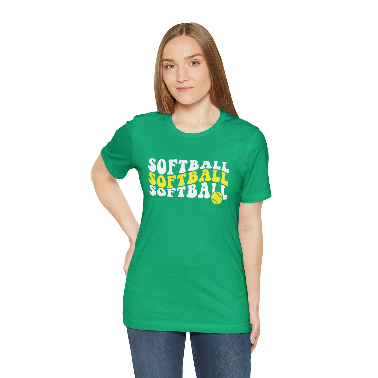 Retro Softball Short Sleeve Tee