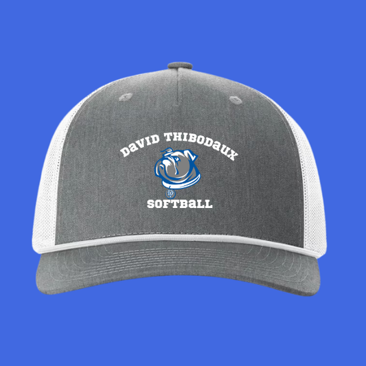 DT  Rope Trucker Cap- Heather Grey/ White