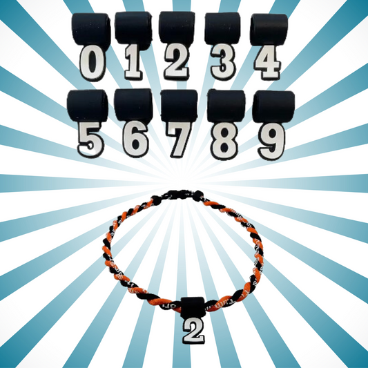 Sport Ropes Number Pendants - Choose from 0-9 to Form Any Number